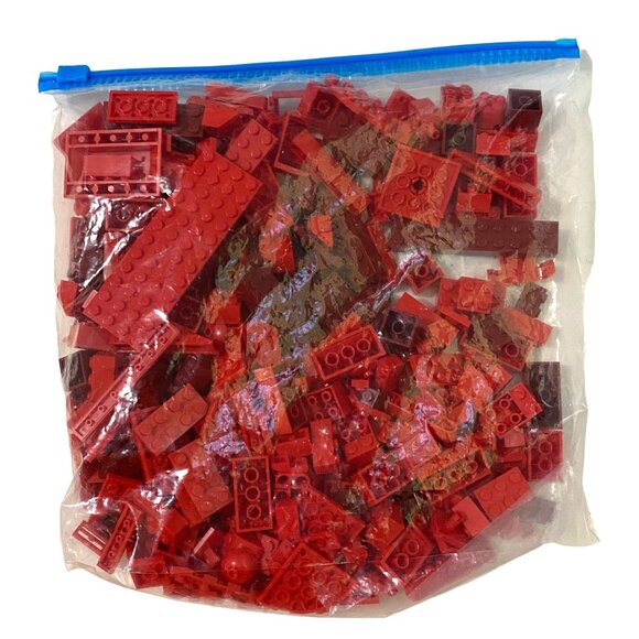 LEGO Red Bricks and Pieces 14.7 oz - Picture 2 of 3